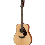 Yamaha FG820-1212-String folk guitar; solid Sitka spruce top, mahogany back and sides, die-cast chrome tuners; Natural