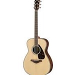 Yamaha FS830 Small body, folk guitar; solid Sitka spruce top, rosewood back and sides, die-cast chrome tuners; Natural