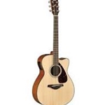 Yamaha FSX820CNATURAL SMALL BODY ACOUSTIC ELECTRIC GUTIAR SOLID TOP MAHOGANY B/S
