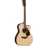 Yamaha FSX830C NATURAL SMALL BODY ACOUSTIC ELECTRIC GUITAR SOLID TOP ROSEWOOD B/S