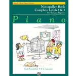 ALFRED'S BASIC PIANO LIBRARY: NOTESPELLER BOOK COMPLETE 2 & 3 FOR THE LATER BEGINNER