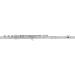 HFLBRVO1 Haynes Bravo Silver Plated Flute, Open Hole, B-Foot- Solid Silver Headjoint