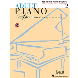 ADULT PIANO ADVENTURES ALL-IN-ONE PIANO COURSE BOOK 2 Book with Media Online