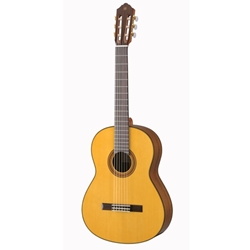 Yamaha CG162S Nylon acoustic; solid Engelmann spruce top, ovangkol back and sides, rosewood fingerboard; Natura