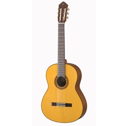 Yamaha CG162S Classical Guitar - Nylon acoustic; solid Engelmann spruce top, ovangkol back and sides, rosewood fingerboard; Natural