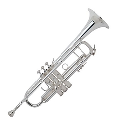 180S72 Bach Stradivarius Professional Trumpet 72 Bell - Silver Plated