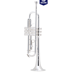 Bach TR200S Step Up, Silver Plated Trumpet with 7C Mouthpiece