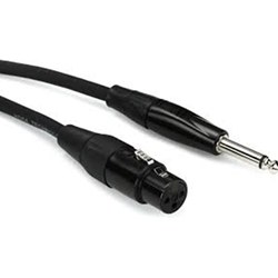 Hosa HMIC-005HZ Pro Microphone Cable, REAN XLR3F to 1/4 in TS, 5 ft