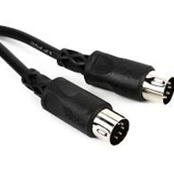 Hosa MID-320BK MIDI Cable, 5-pin DIN to Same, 20 ft