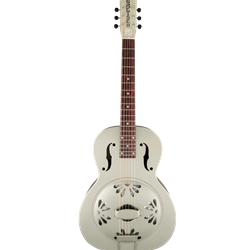 Gretsch 2717013000 G9201 HONEY DIPPER™ ROUND-NECK BRASS BODY RESONATOR GUITAR - NICKEL