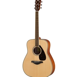 Yamaha FG820 
Folk guitar; solid Sitka spruce top, mahogany back and sides, die-cast chrome tuners; Natural