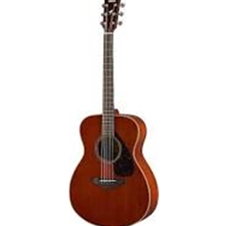Yamaha FS850 Small body, folk guitar; solid mahogany top, mahogany back and sides, die-cast chrome tuners; Natural
