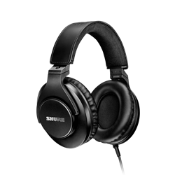 Shure SRH440 Professional Studio Headphone, Detachable Cable, Threaded ¼"Gold Plated Adapter, Carrying Bag