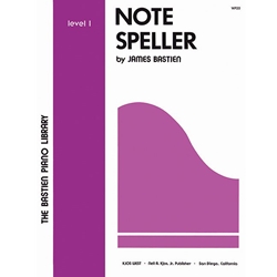Bastien Note Speller, Level 1 for Piano
